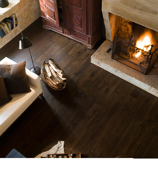 Old white oak dark, planks