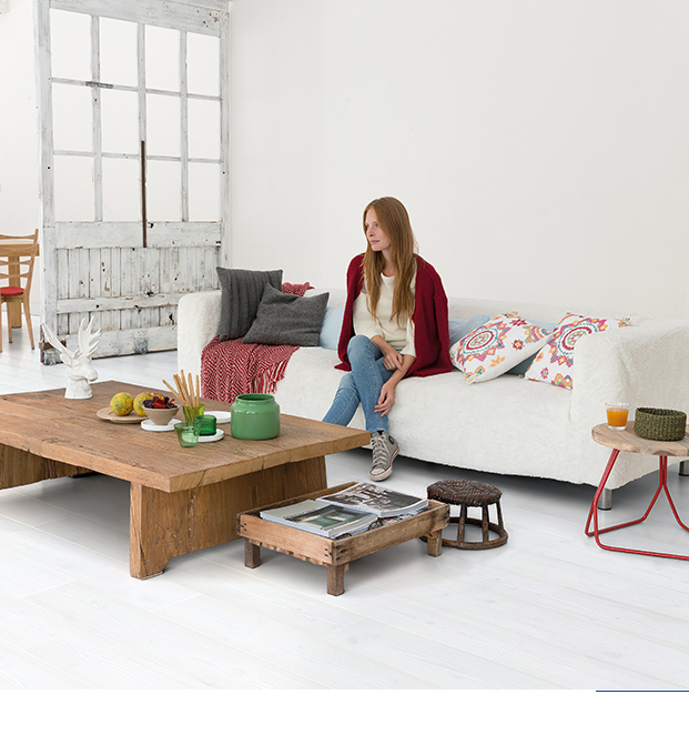 White planks