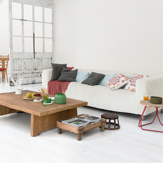 White planks