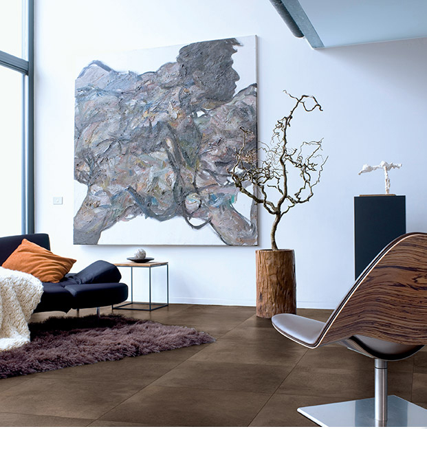 Polished concrete dark