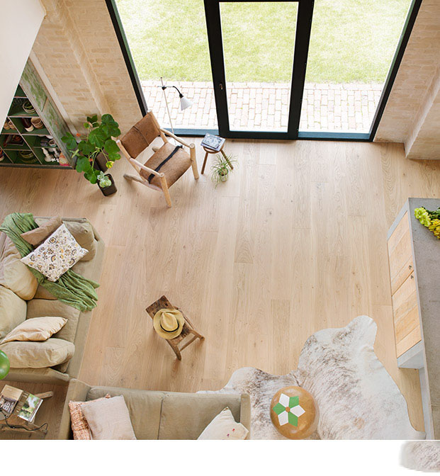 Pure oak matt, planks
