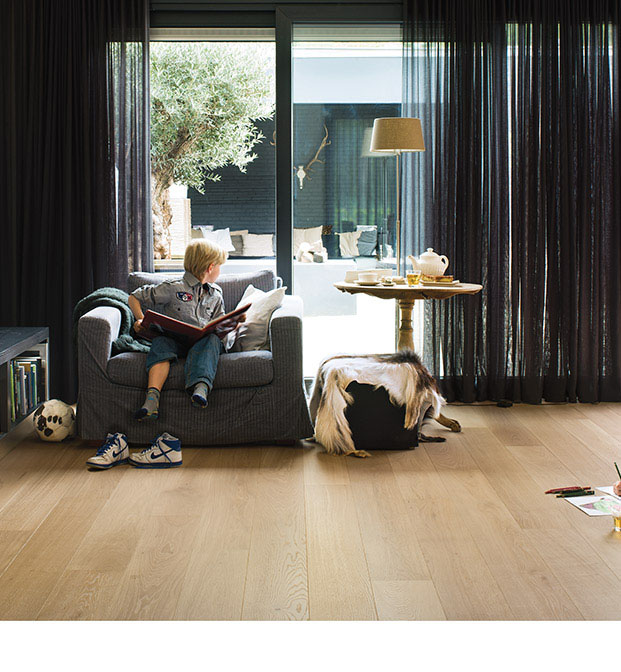 Pure oak matt, planks