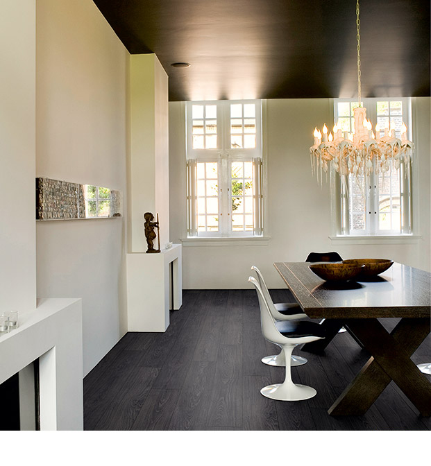Classic oak black, planks