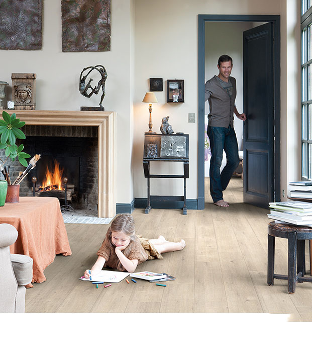 Saw cut oak beige
