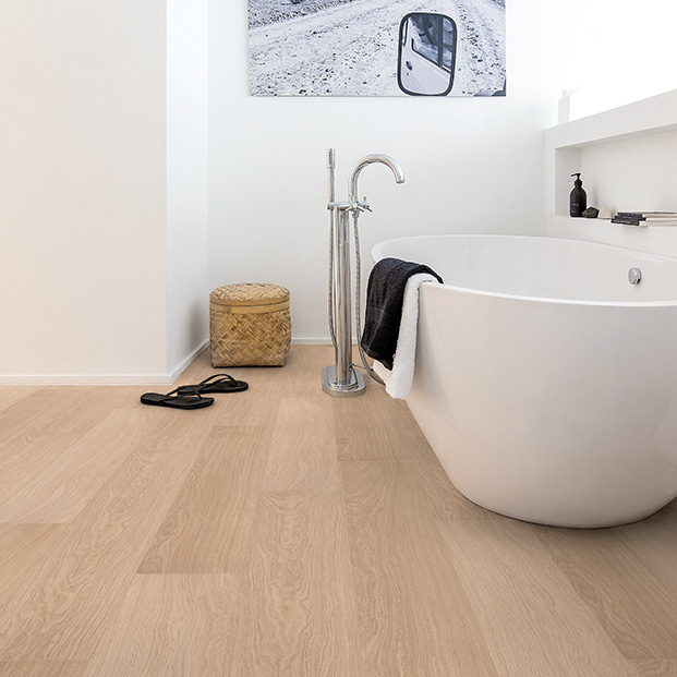 White varnished oak